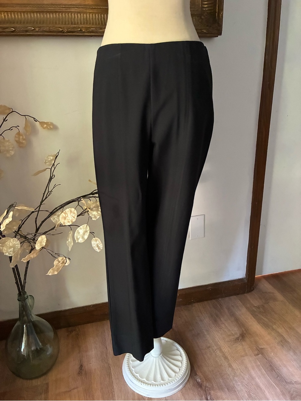 Vince Stitch Front Seam Ponte Legging Black Size Large